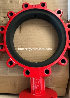 EPDM métallisé, a collé des sièges de valve de buna-n pour la vanne papillon posée résiliente