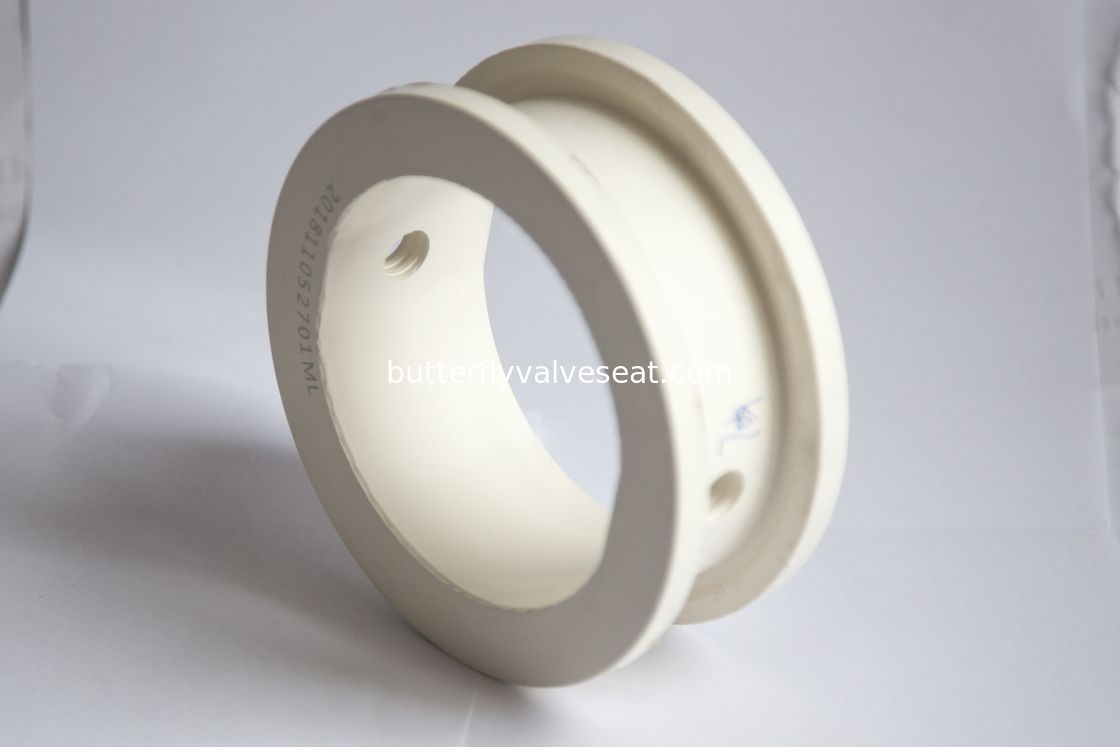 Type matériel blanc potable de bride de gaufrette de FKM/FPM de couleur de Seat de vanne papillon
